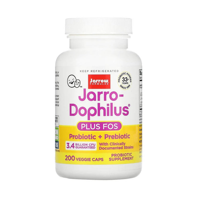 Încărcați imaginea în vizualizatorul Galerie, Jarro-Dophilus Plus FOS, 3.4 Billion CFU, Jarrow Formulas, 100 capsule
