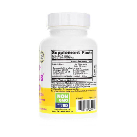 Jarro-Dophilus Plus FOS, 3.4 Billion CFU, Jarrow Formulas, 100 capsule