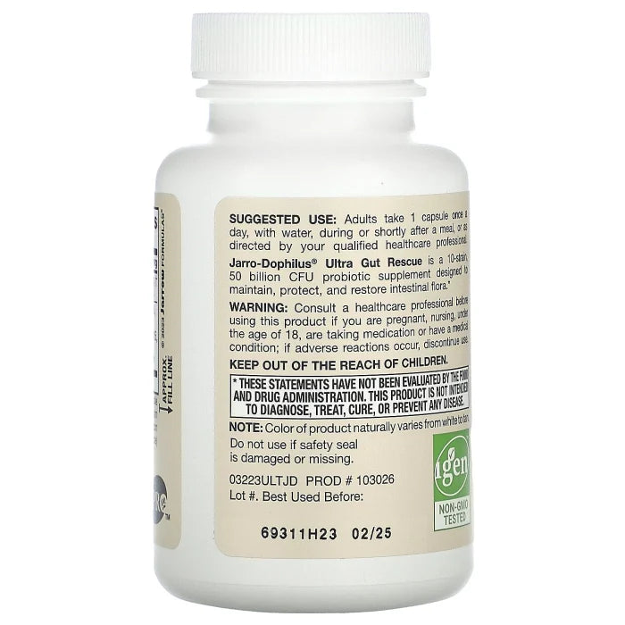 Jarro-Dophilus Ultra, 50 Billion, Jarrow Formulas, 60 capsule