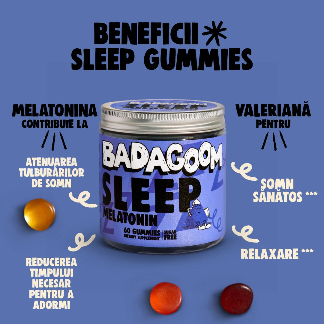 Jeleuri gumate Sleep Melatonin, Badagoom, 60 jeleuri