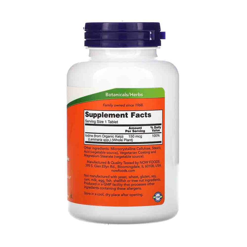 Încărcați imaginea în vizualizatorul Galerie, Kelp, Iodina Organica, 150 mcg, Now Foods, 200 tablete
