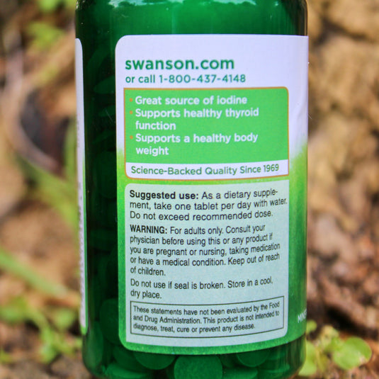 Kelp Iodine Source, Swanson, 250 tablete SW1745