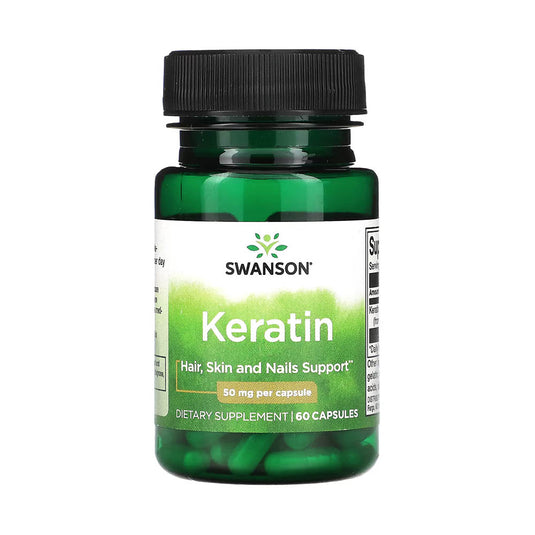 Keratin, 50 mg, Swanson, 60 capsule SW1527