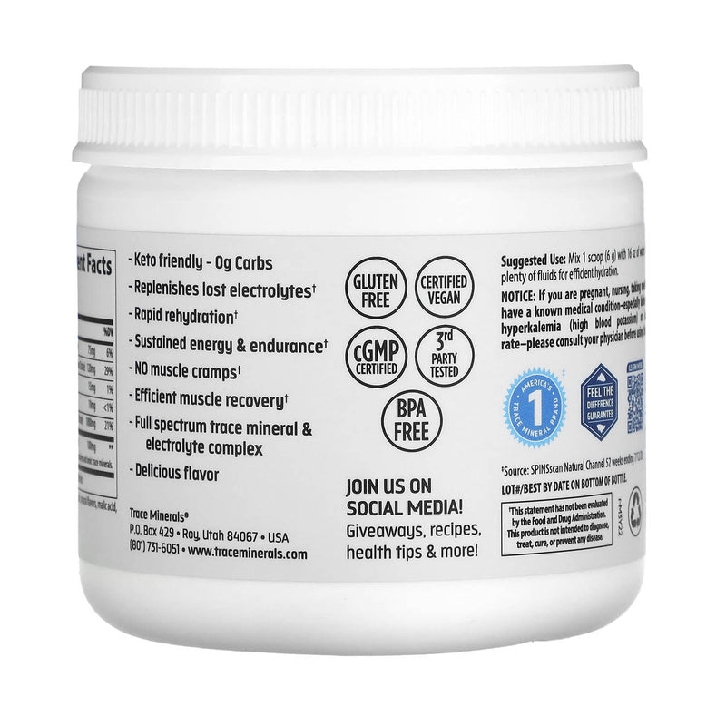 Încărcați imaginea în vizualizatorul Galerie, Keto Electrolyte Powder, Trace Minerals, 330 g

