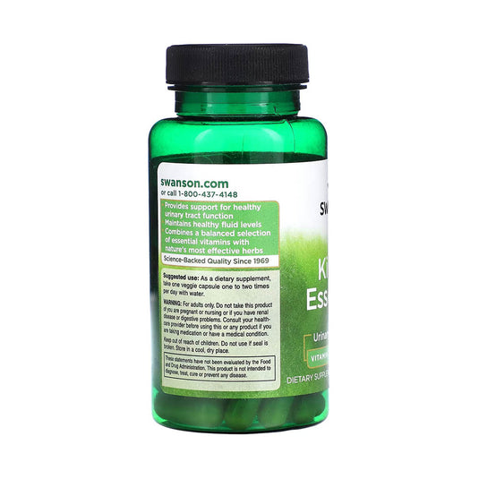 Kidney Essentials, (Sănătatea Tractului Urinar), Swanson, 60 capsule SWC101