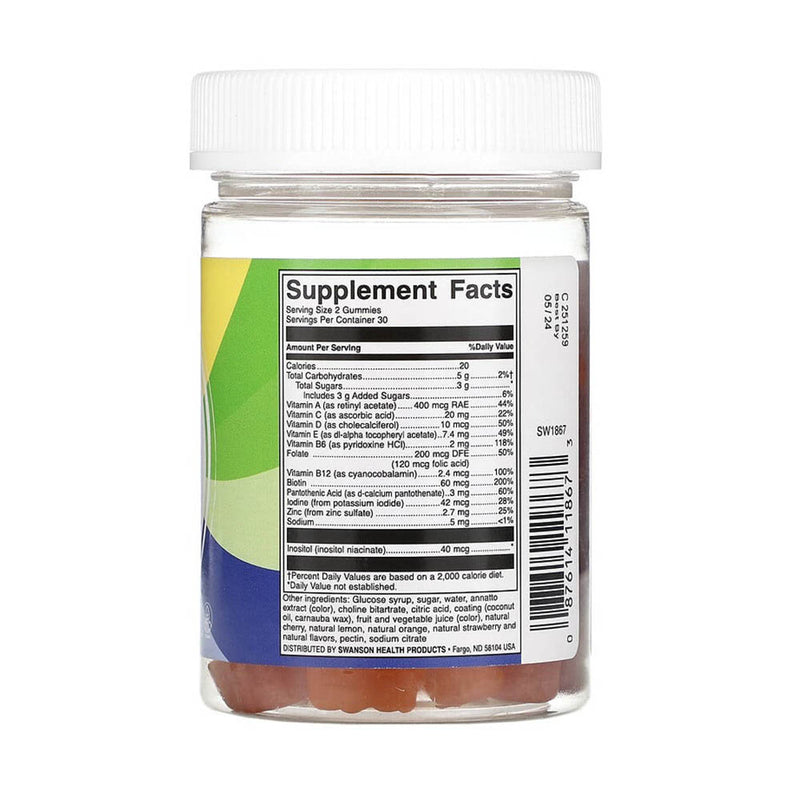 Încărcați imaginea în vizualizatorul Galerie, Kids Multivitamin, Mixed Fruit, Swanson, 60 jeleuri SW1867

