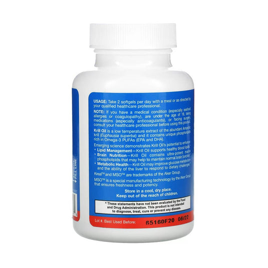 Krill Oil, 600 mg, Jarrow Formulas, 60 softgels