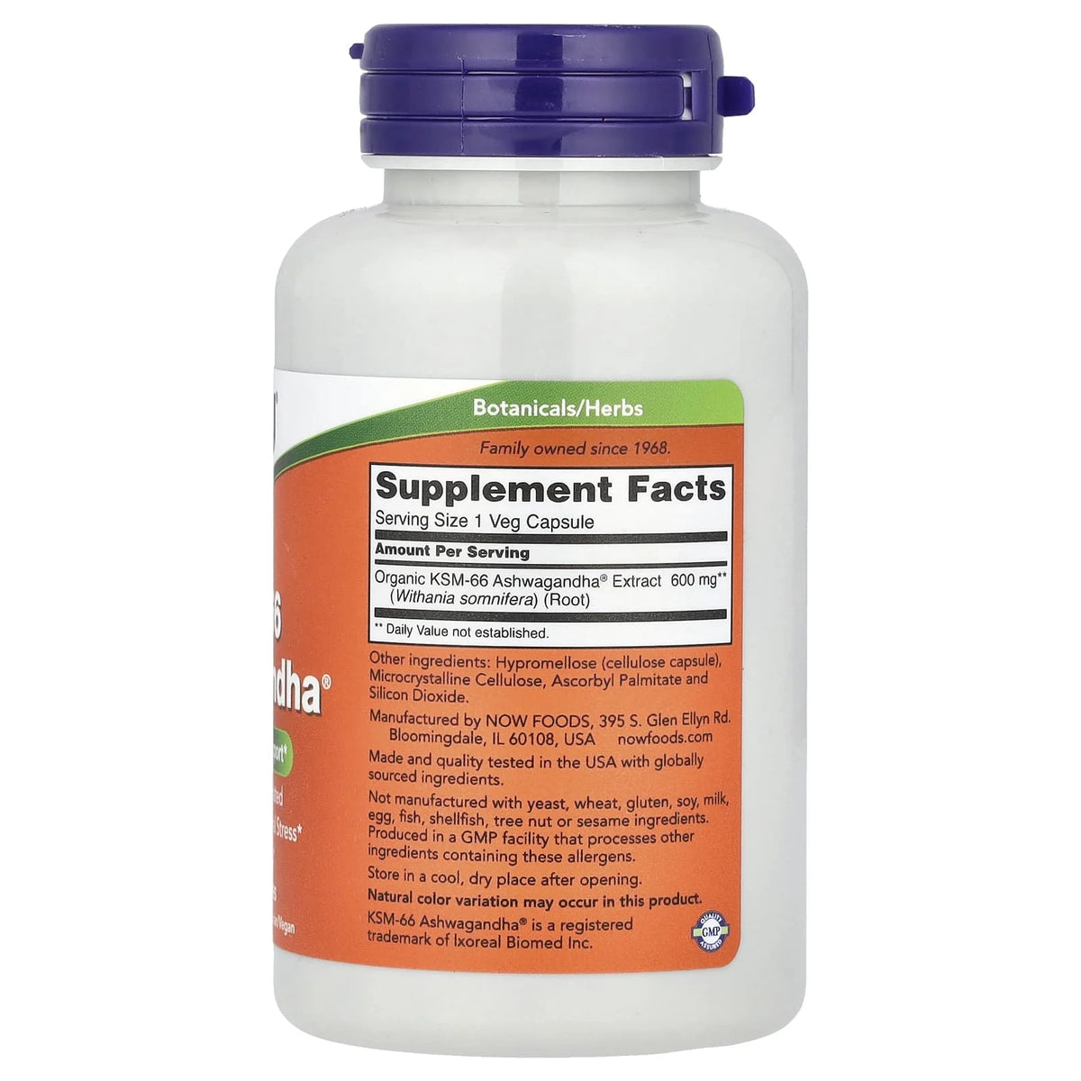 KSM-66 Ashwagandha®, 600 mg, NOW Foods, 90 capsule