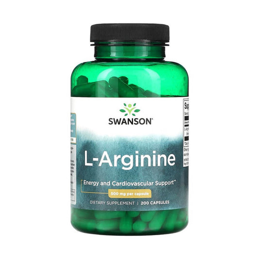 L-Arginine, 500 mg, Swanson, 100 capsule SW852
