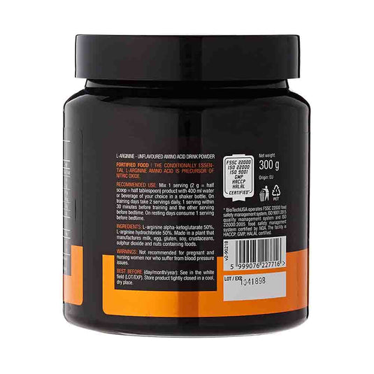L-Arginine (Arginina), BiotechUSA, 300g
