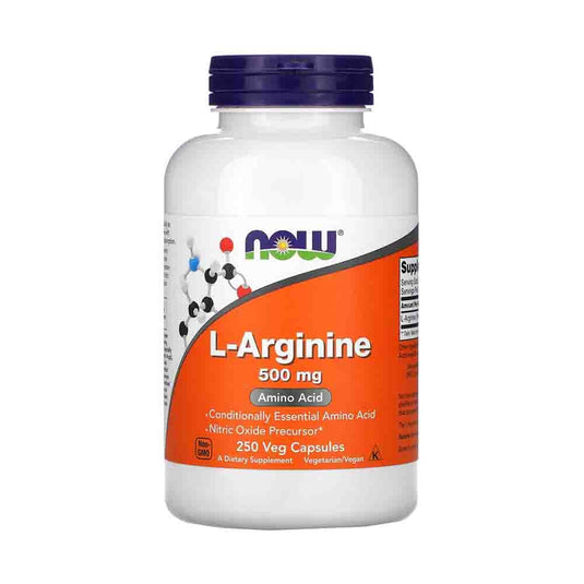 L-Arginine, 500mg, Now Foods, 100 capsule