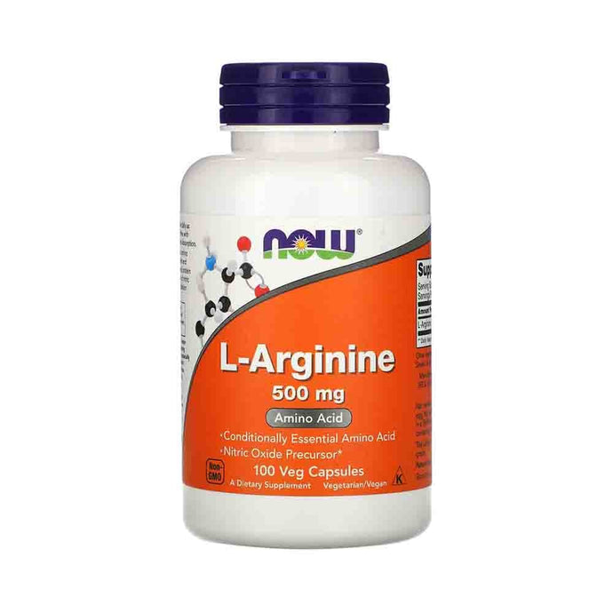 L-Arginine, 500mg, Now Foods, 100 capsule