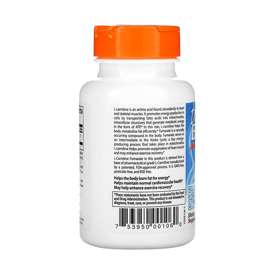 L-Carnitine Fumarate with Biosint, 855 mg, Doctor's Best, 60 capsule