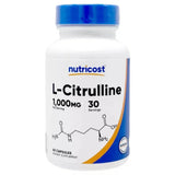 L-Citrulline (Rezistență la Efort), 500 mg, Nutricost, 60 capsule
