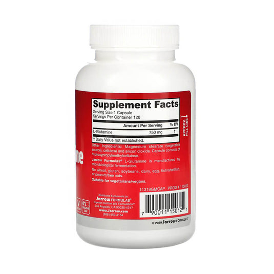 L-Glutamine, 750 mg, Jarrow Formulas, 120 capsule