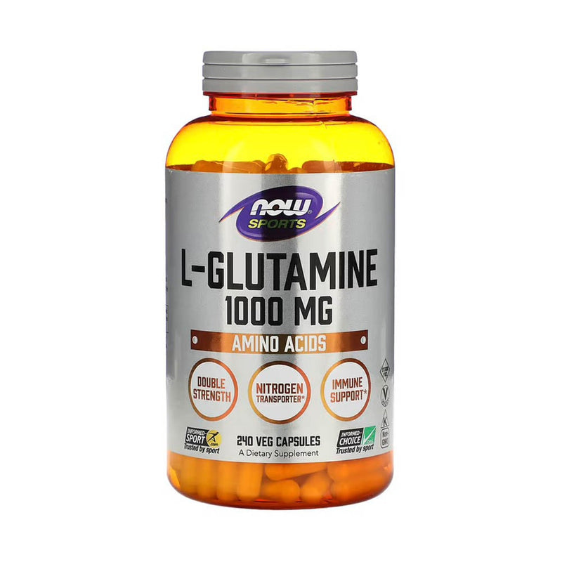 Încărcați imaginea în vizualizatorul Galerie, L-Glutamine, 1000 mg, Now Foods, 120 capsule
