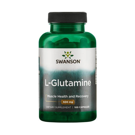 L-Glutamine, 500mg, Swanson, 100 capsule SW826