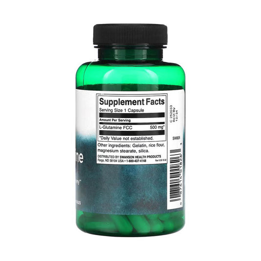 L-Glutamine, 500mg, Swanson, 100 capsule SW826