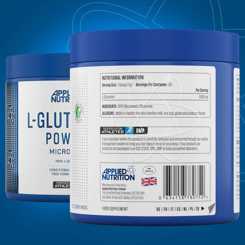 Încărcați imaginea în vizualizatorul Galerie, L-Glutamine Pure, Applied Nutrition, 250g
