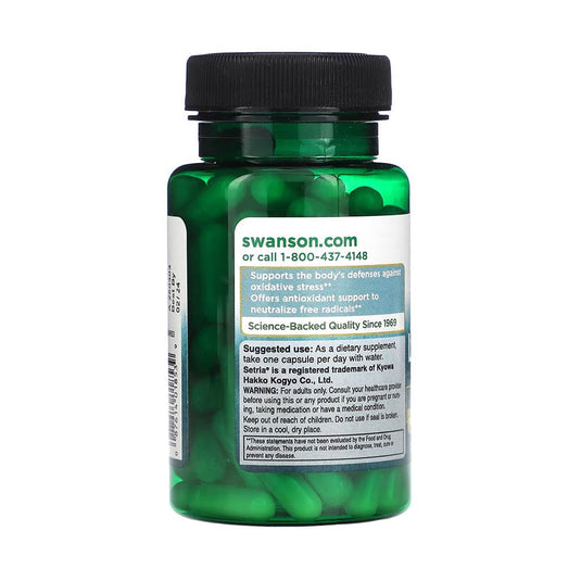 L-Glutathione, Setria Glutathione, 100mg, Swanson, 100 capsule SW853
