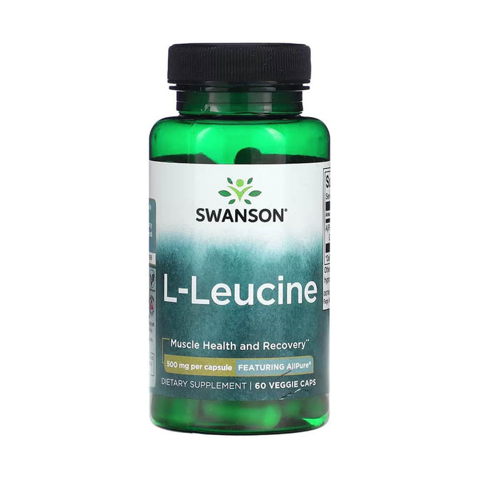 L-Leucine AjiPure, 500 mg, Swanson, 60 capsule SWU517