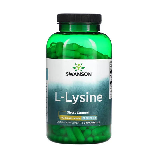 L-Lysine (Lizina HCl), 500 mg, Swanson, 100 capsule SW268