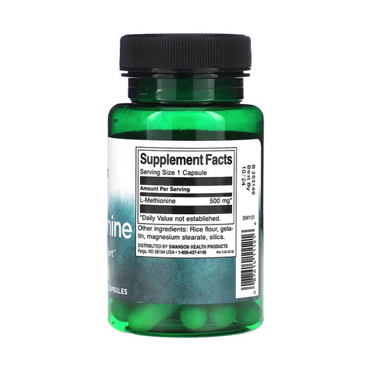 L-Methionine, 500 mg, Swanson, 30 capsule SW1121