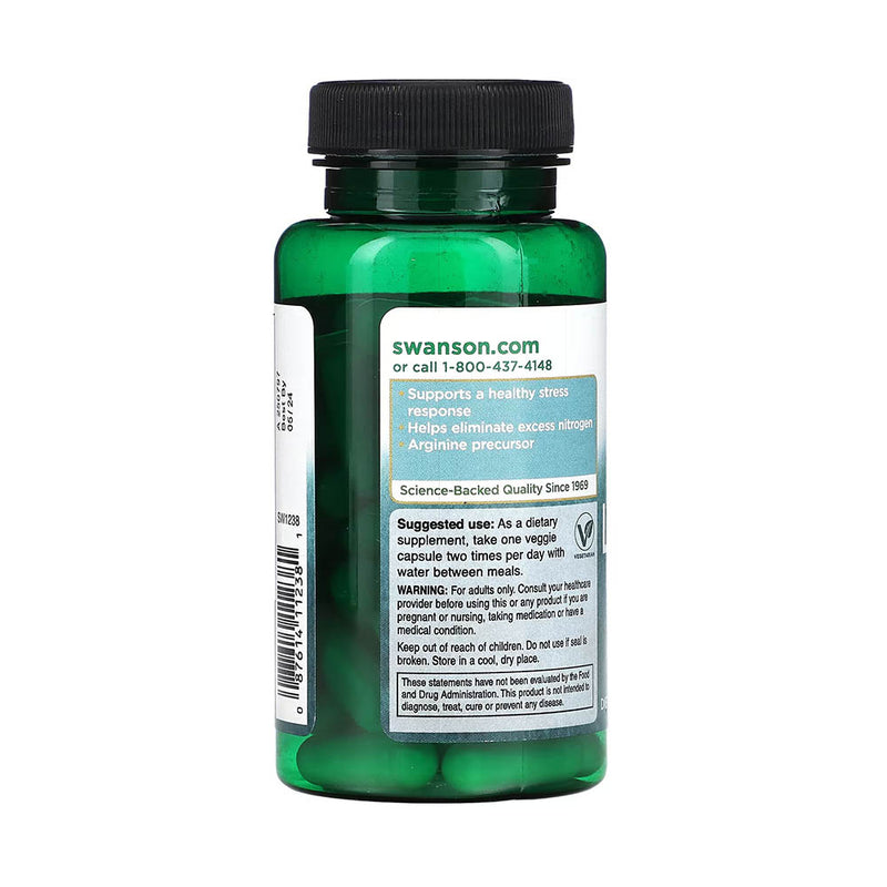 Încărcați imaginea în vizualizatorul Galerie, L-Ornithine, 500mg, Swanson, 60 capsule SW1238
