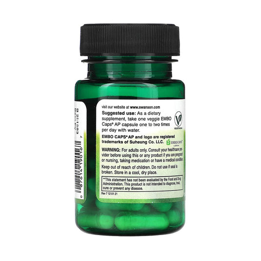 Lactobacillus Plantarum Probiotic, 10 Billion CFU, Swanson, 30 capsule SWA016