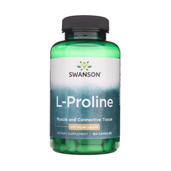 L-Proline (Prolina), 500 mg, Swanson, 100 capsule SW1028