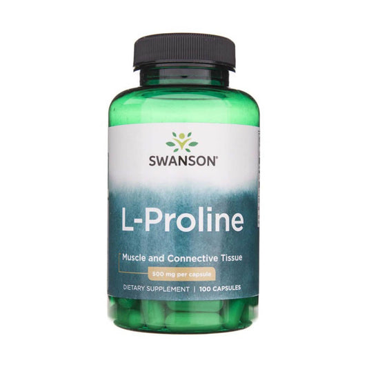 L-Proline (Prolina), 500 mg, Swanson, 100 capsule SW1028