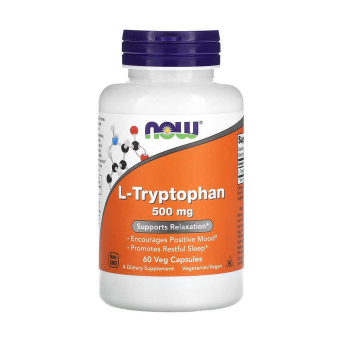 L-Tryptophan (Triptofan), 500mg, Now Foods, 60 capsule