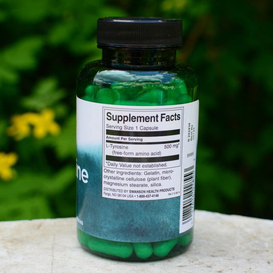 L-Tyrosine, 500mg, Swanson, 100 capsule SW855