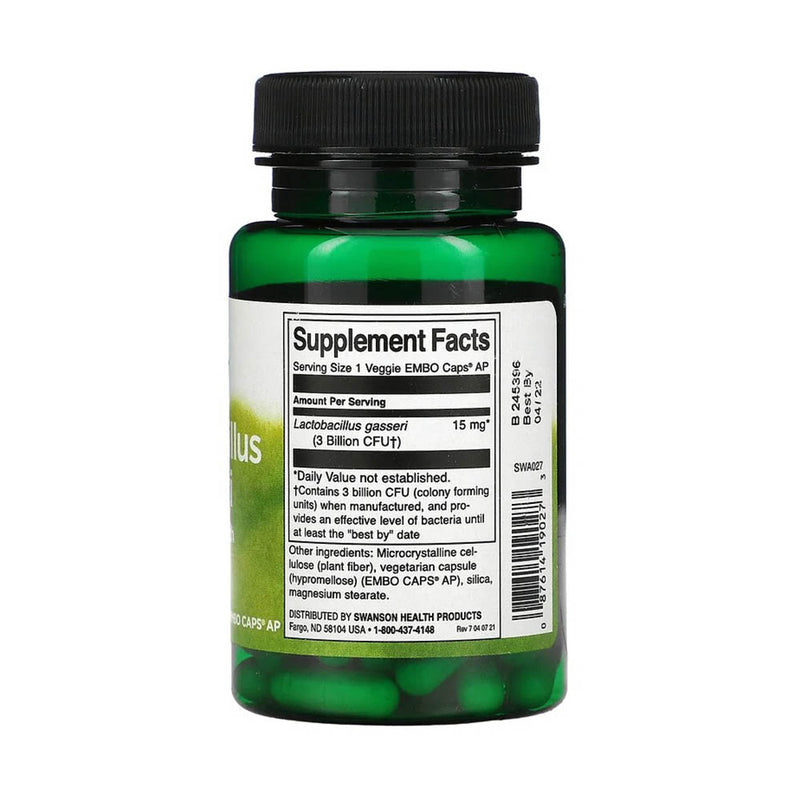 Încărcați imaginea în vizualizatorul Galerie, Lactobacillus Gasseri 3 Billion CFU, Swanson, 60 capsule SWA027
