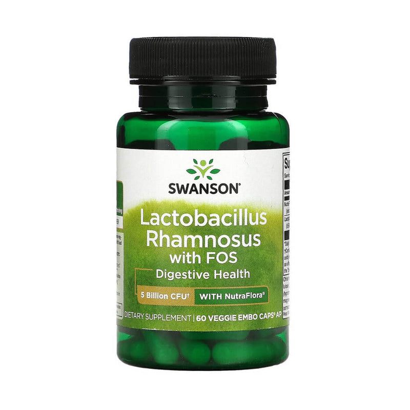 Încărcați imaginea în vizualizatorul Galerie, Lactobacillus Rhamnosus with FOS, Swanson, 60 capsule SWA024
