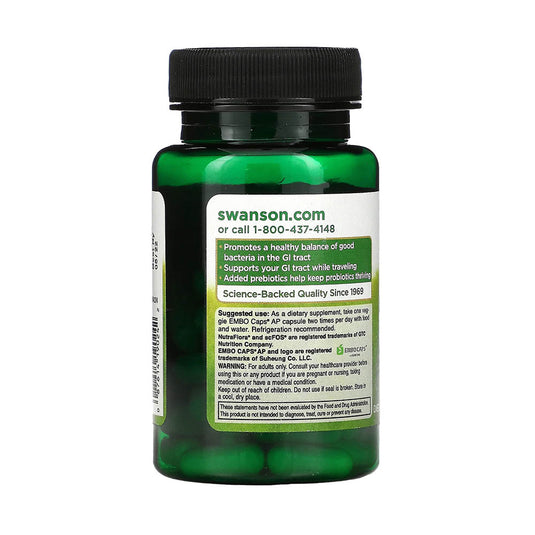 Lactobacillus Rhamnosus with FOS, Swanson, 60 capsule SWA024