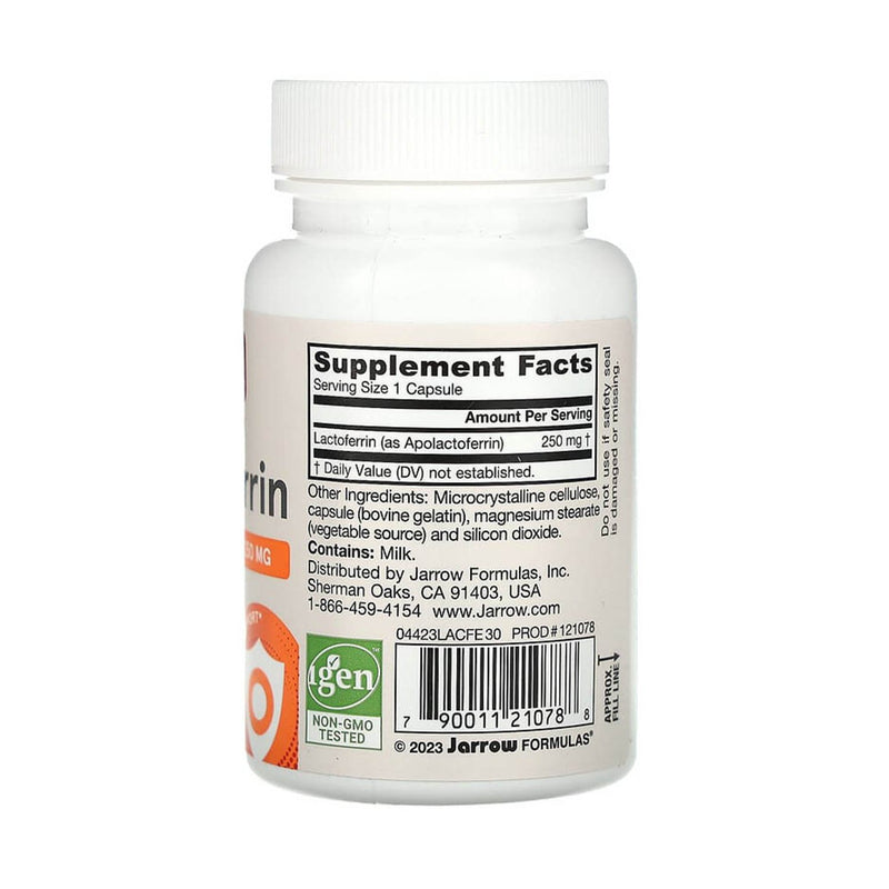 Încărcați imaginea în vizualizatorul Galerie, Lactoferrin (Lactotransferina), 250 mg, Jarrow Formulas, 30 capsule
