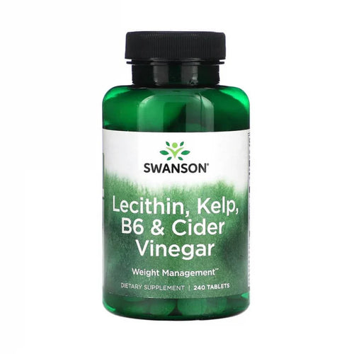 Lecithin, Kelp, B6 & Cider Vinegar, Swanson, 240 Tablete SWD019
