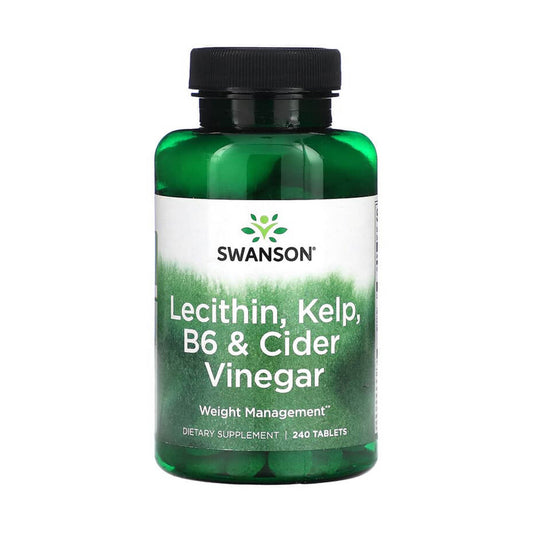 Lecithin, Kelp, B6 & Cider Vinegar, Swanson, 240 Tablete SWD019