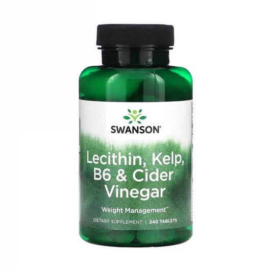 Lecithin, Kelp, B6 & Cider Vinegar, Swanson, 240 Tablete SWD019