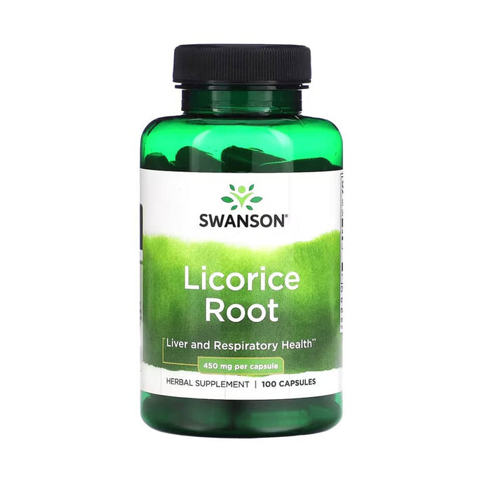 Licorice Root (Lemn Dulce), 450 mg, Swanson, 100 capsule SW521