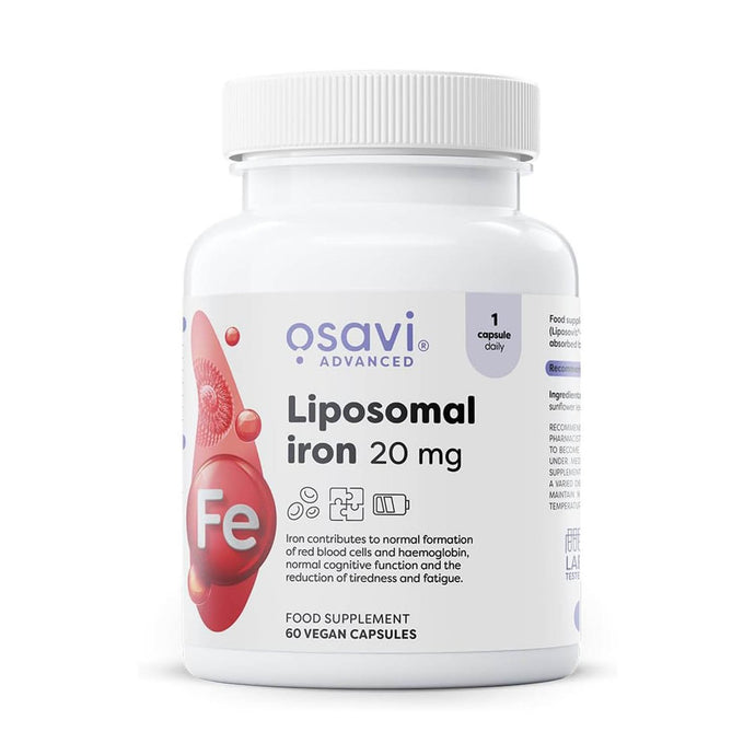 Liposomal Iron (Fier Bisglicinat), 20mg, Osavi, 60 capsule