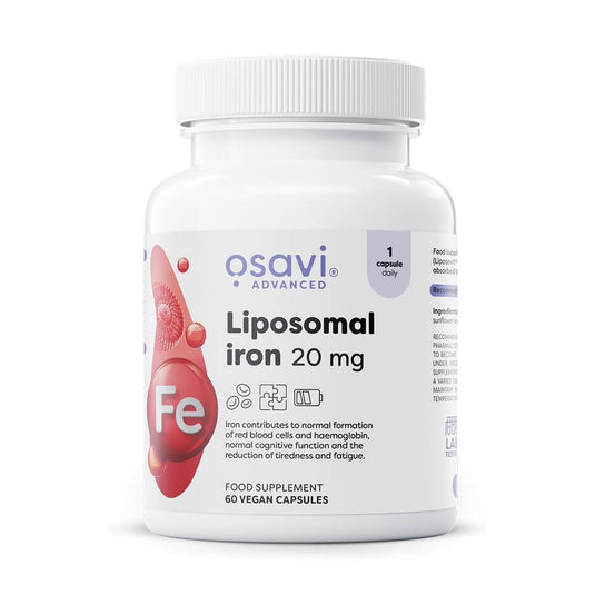 Liposomal Iron (Fier Bisglicinat), 20mg, Osavi, 60 capsule