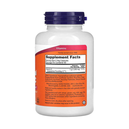 Liposomal Vitamin C, NOW Foods, 120 capsule
