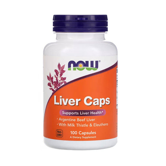 Liver Caps with Milk Thistle & Eleuthero, Now Foods, 100 capsule
