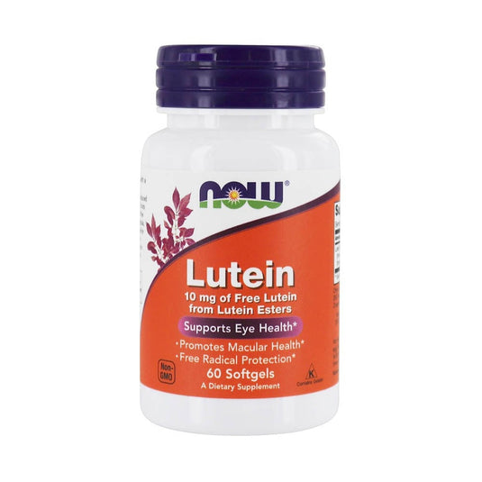 Lutein, Luteina 10mg, Now Foods, 60 softgels
