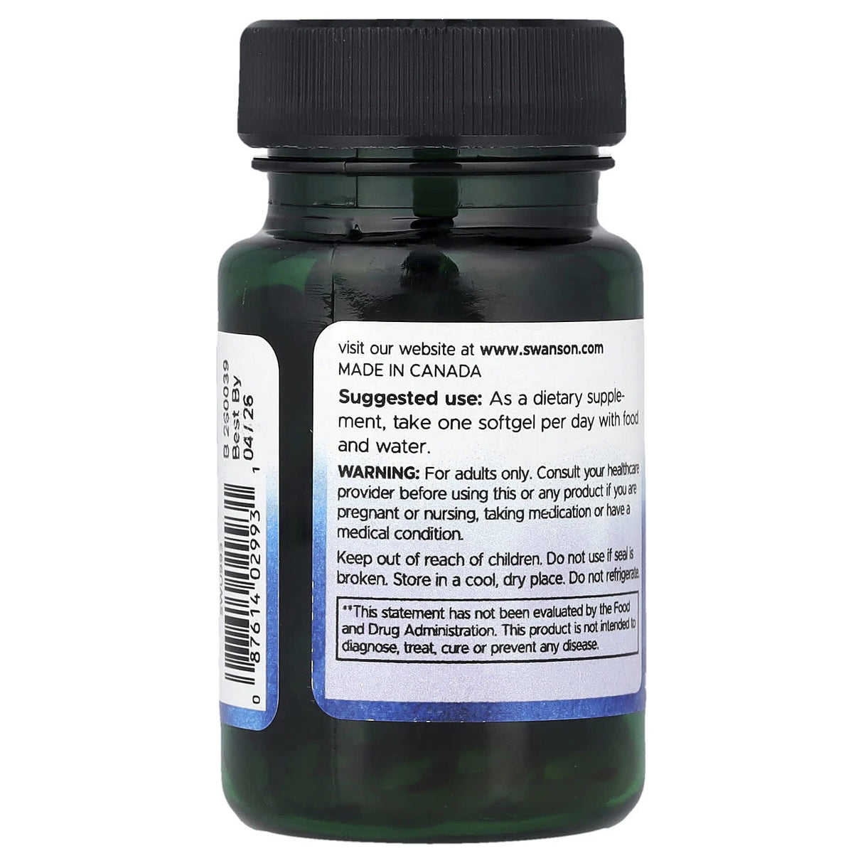 Lutein (Ochi si Vedere) 20 mg, Swanson, 60 softgels SWU993