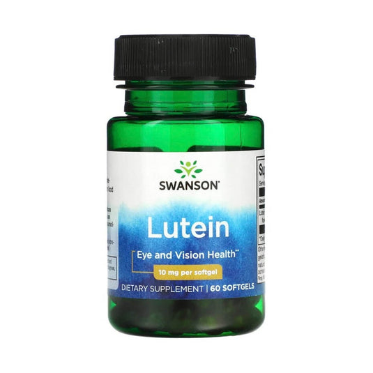 Lutein (Ochi si Vedere) 10 mg, Swanson, 60 softgels SWU979