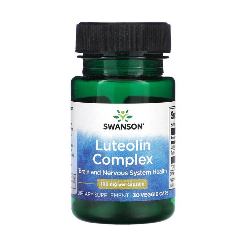 Încărcați imaginea în vizualizatorul Galerie, Luteolin Complex (Flavonoide), 100 mg, Swanson, 30 capsule SWU835
