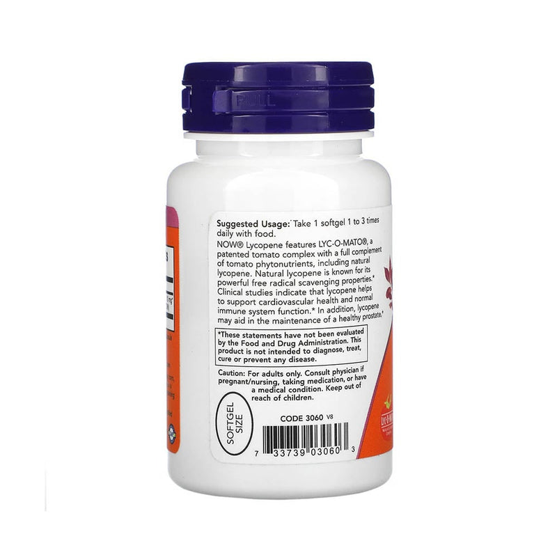 Încărcați imaginea în vizualizatorul Galerie, Lycopene (Licopen) 10 mg, Now Foods, 60 softgels
